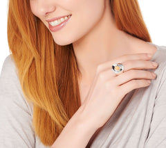 Hagit Sterling Silver Opal Ring, Size 8