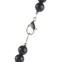 Lee Sands Agate & Mother-of-Pearl Heart Inlay Necklace, 20"