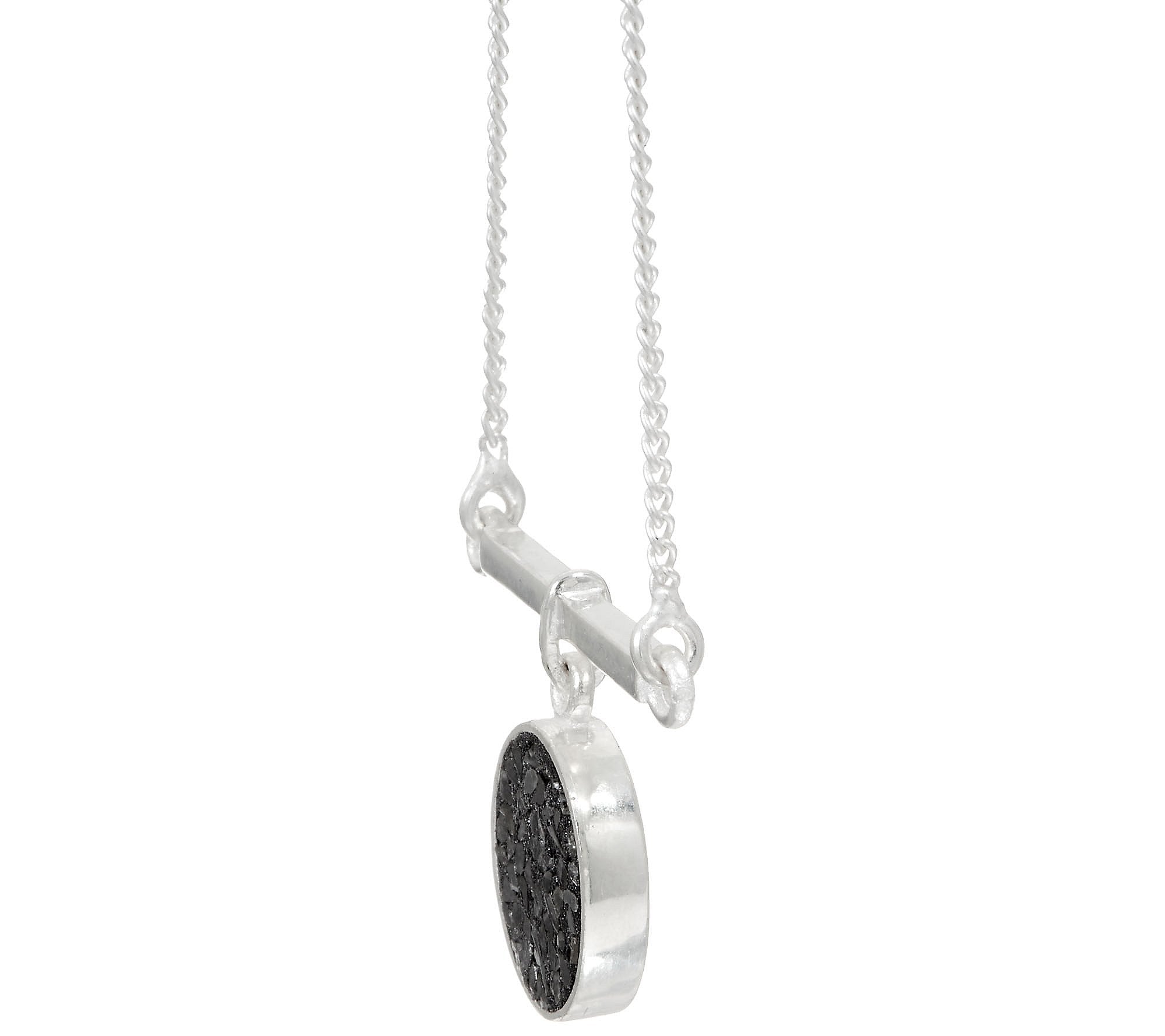 Shana Gulati Sterling Silver Diamond Slice 18" Adjustable Naina Necklace