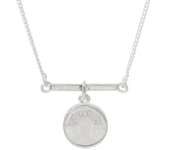 Shana Gulati Sterling Silver Diamond Slice 18" Adjustable Naina Necklace