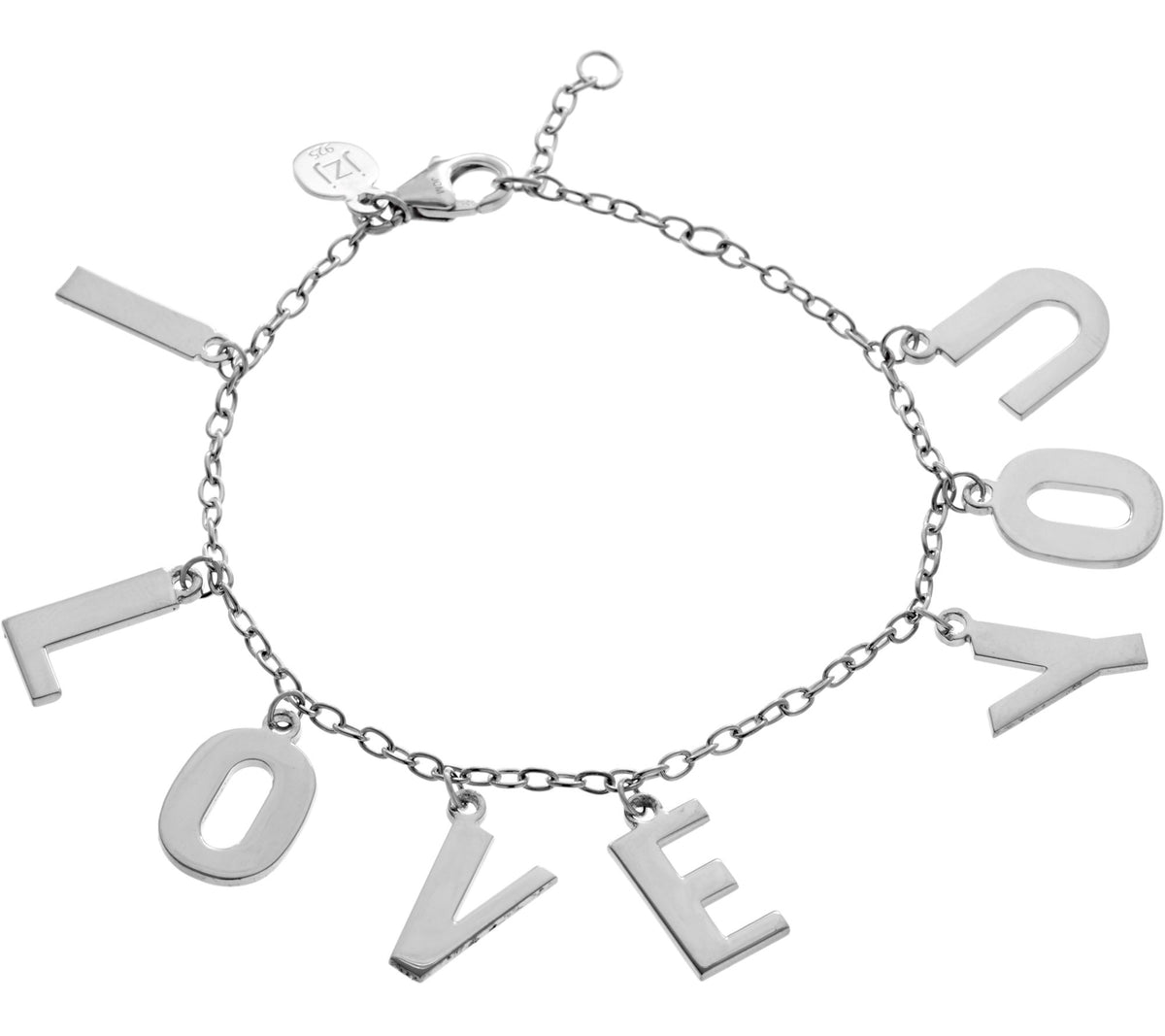 JZ by Jennifer Zeuner Sterling Silver Charm Bracelet, Small