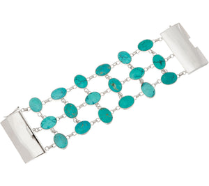EXEX by Claudia Agudelo Sterling Silver Turquoise Bracelet