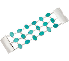 EXEX by Claudia Agudelo Sterling Silver Turquoise Bracelet