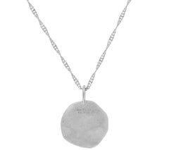 Diamonique Cross Motif Pendant with Chain Sterling Silver