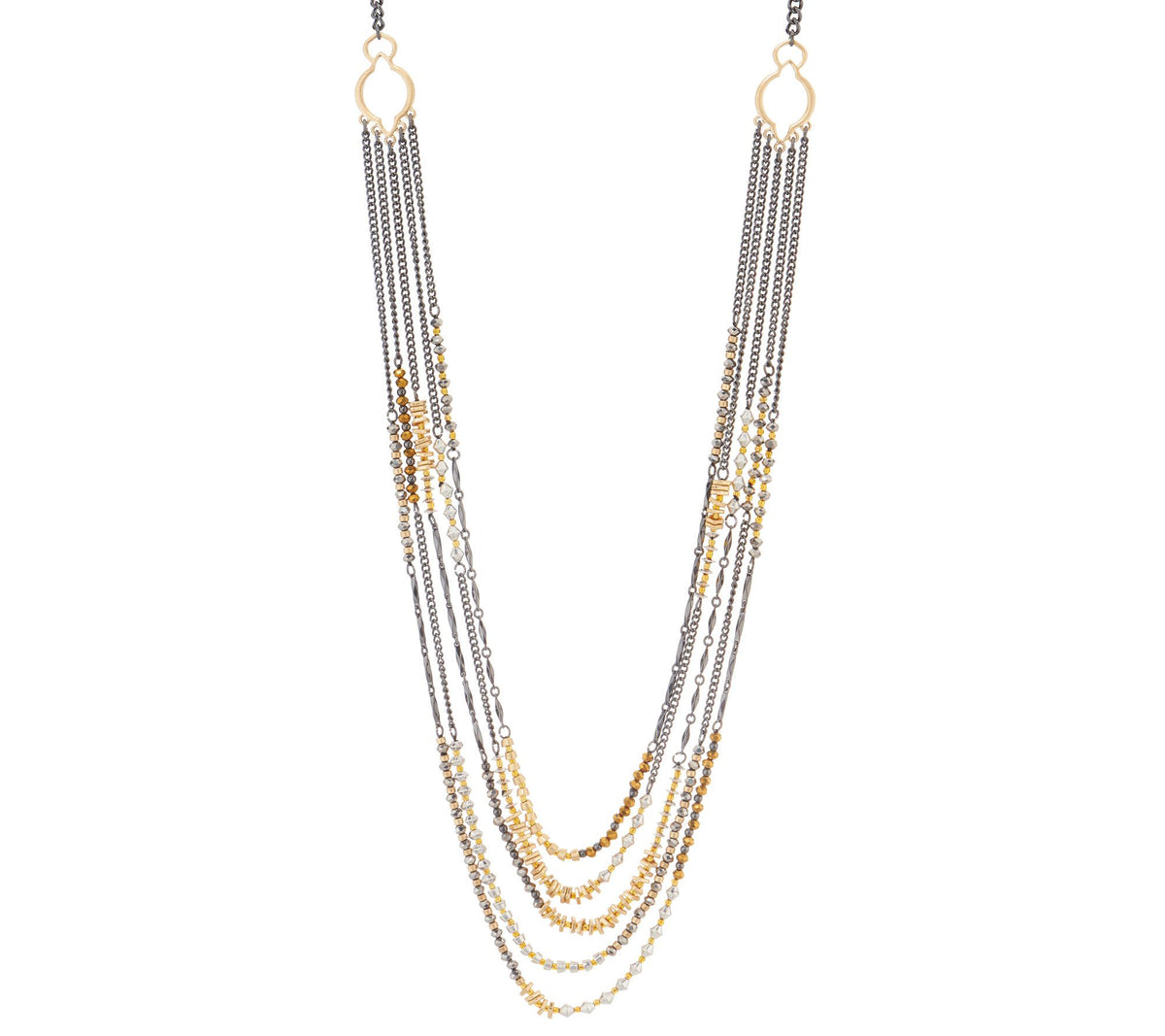 Joan Rivers Mixed Metal Layered 29" Necklace with 3" Extender