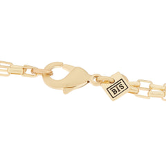 BROOKE SHIELDS Timeless Double Charm Necklace with Crystal Accents