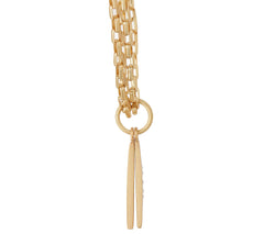 BROOKE SHIELDS Timeless Double Charm Necklace with Crystal Accents