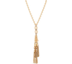 Joan Rivers Metallic Bead 31-1/2 Inch Necklace w/ 3" Extender Gold Tone