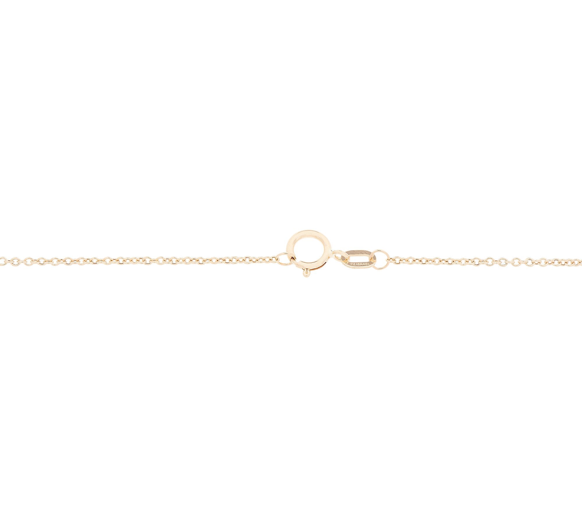 Adi Paz 14K Gold Gemstone Cross Pendant w/ 18" Chain
