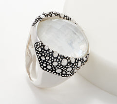 Michael Dawkins Sterling Silver Starry Night Triplet Ring, Size 7