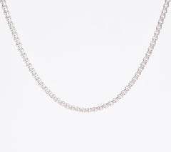 Diamonique Wheat Choice of Chain Platinum Clad Sterling Silver