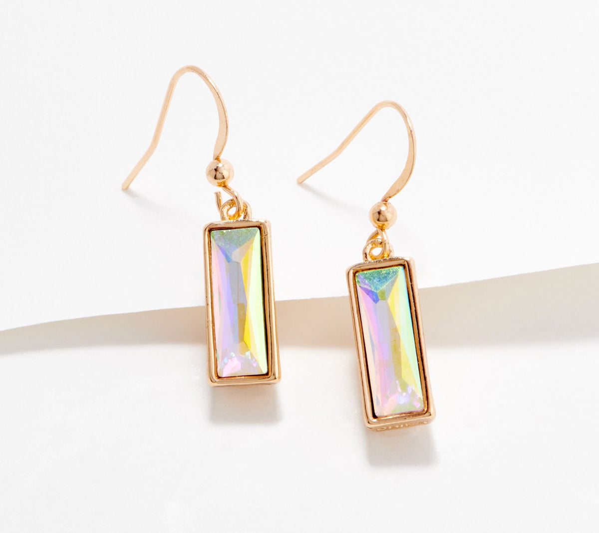 Kirks Folly Essentials Baguette French Wire Earrings, Goldtone (Copy)