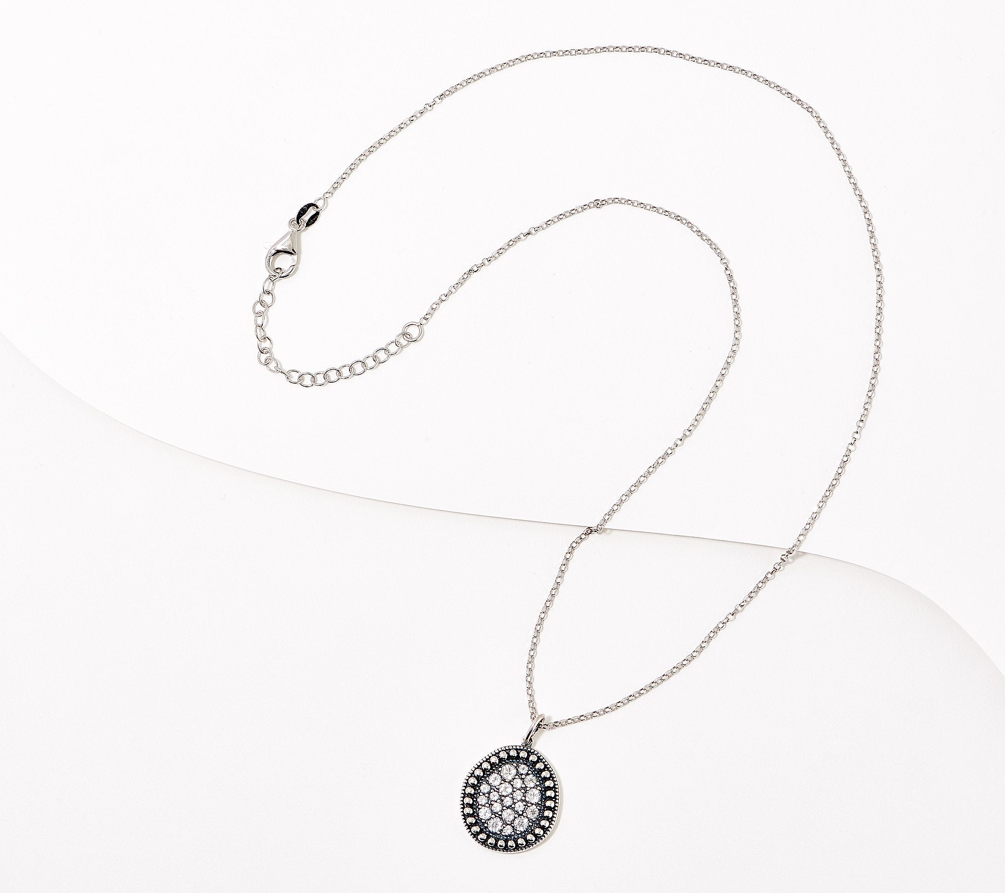 Or Paz Sterling Karma Collection  White Topaz Necklace, 18"