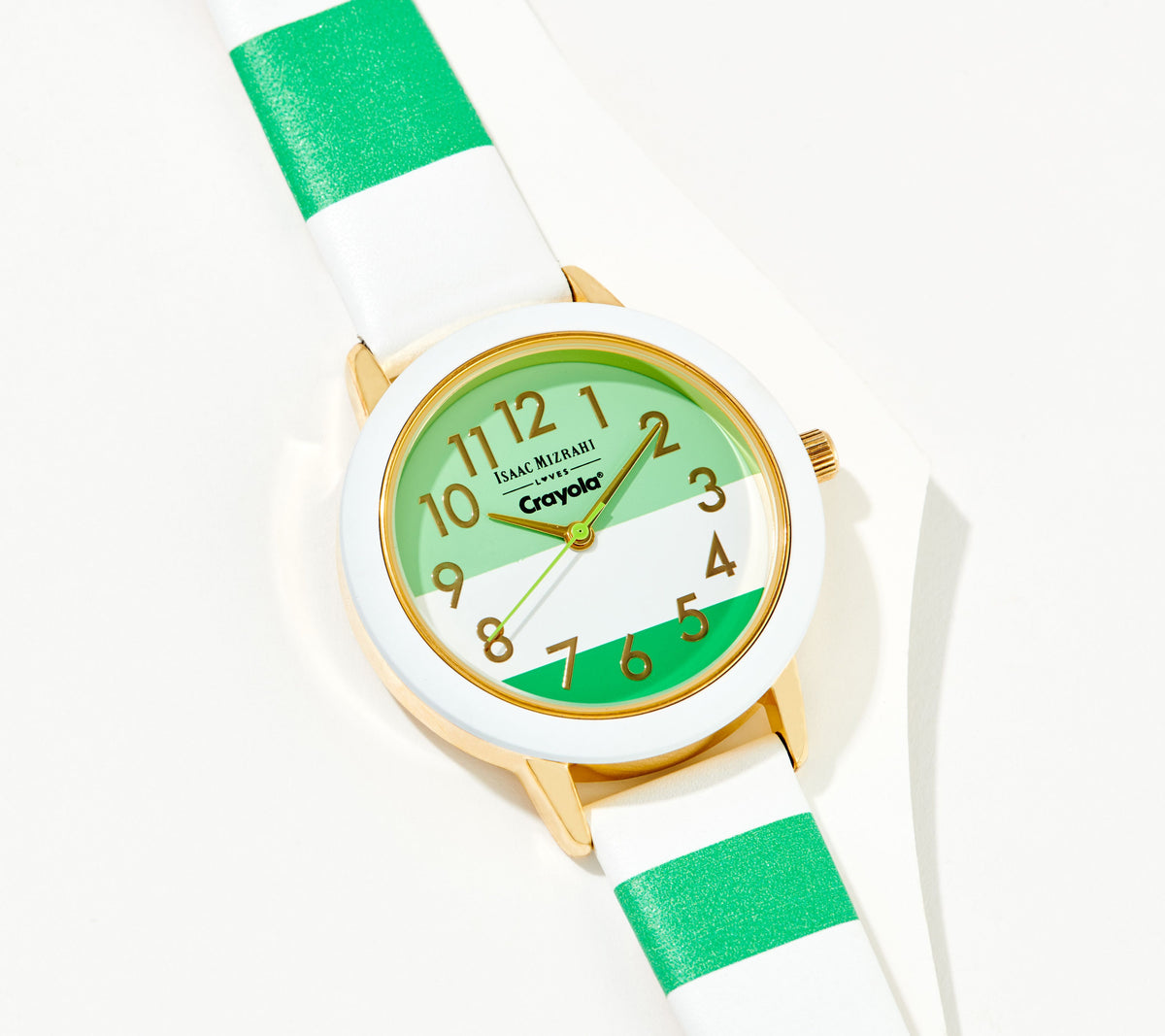 Isaac Mizrahi Live! Crayola Watch – Green Tone, One Size