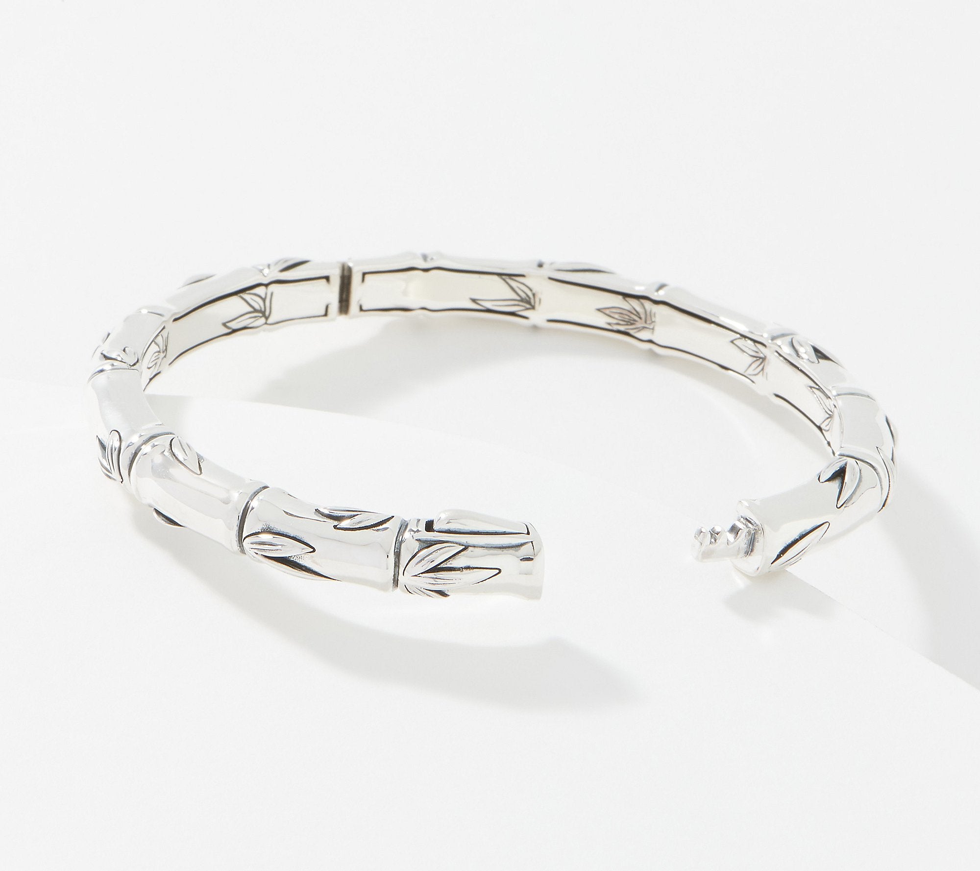JAI Sterling Silver Signature Texture Bangle, 7-1/4"