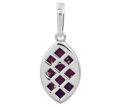 Affinity Gems Sterling Silver Purple Turquoise Pendant