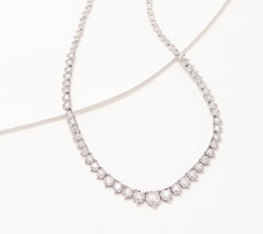 Affinity Diamonds 2 cttw Riviera Tennis Necklace, Sterling Silver, 18"