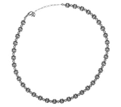 American West Sterling Silver Native Pear Beaded Necklace 21"