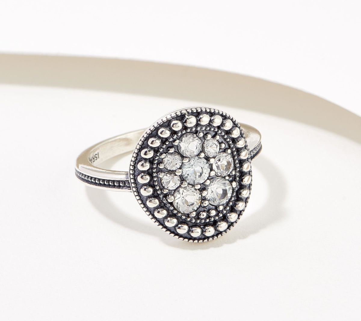 Or Paz Sterling Silver Karma Collection White Topaz Ring, Size 9