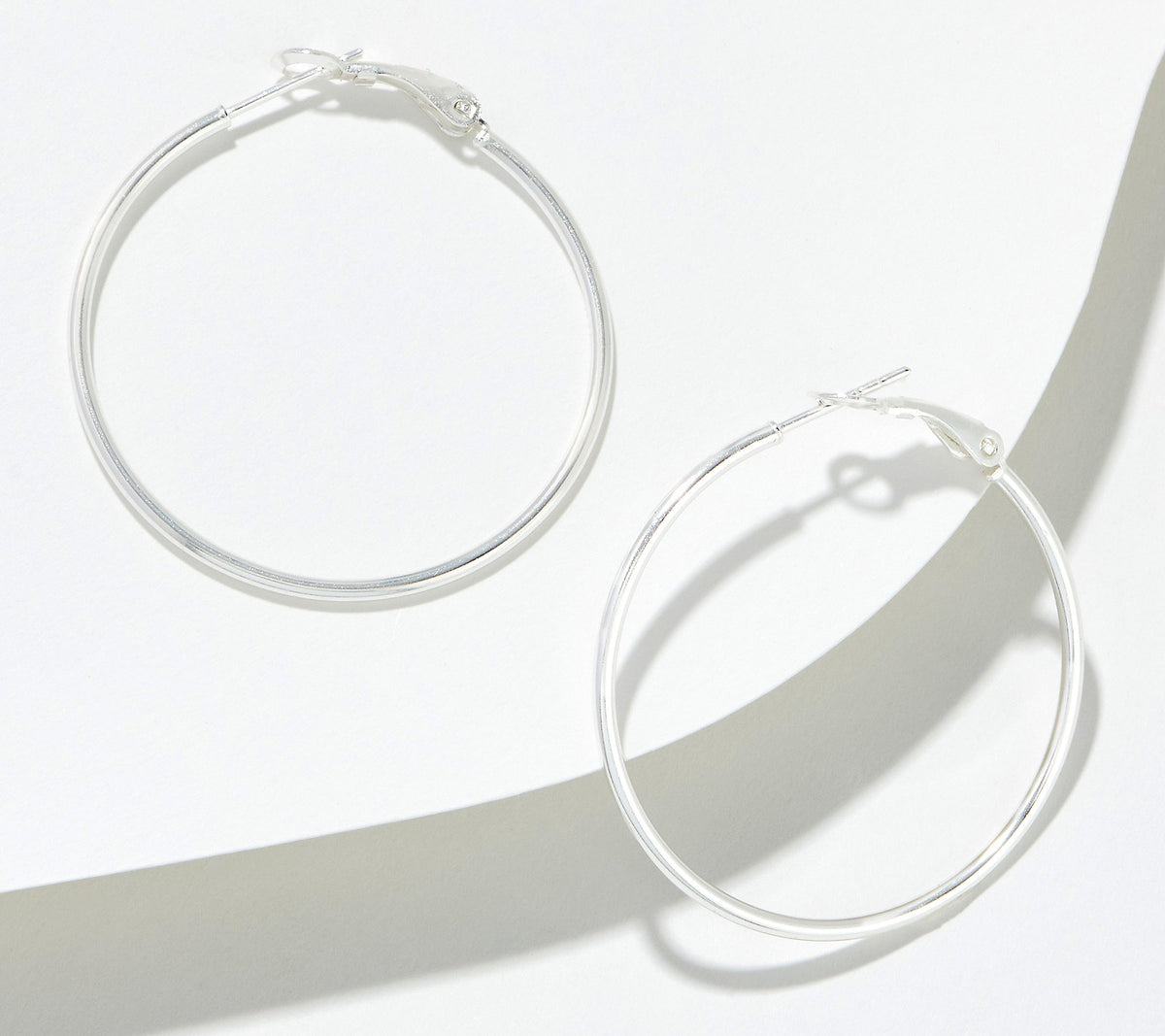 Silver Style x Jennifer Coffey Essentials 1.5" Hoops, Sterling Silver