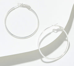 Silver Style x Jennifer Coffey Essentials 1.5" Hoops, Sterling Silver