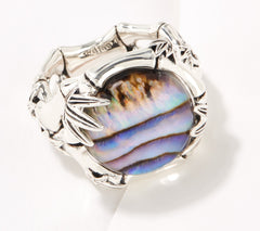 JAI Sterling Silver Take Collection Abalone Gemstone Ring, Size 6