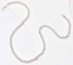 UltraFine 950 Silver Beaded 18" Necklace, 22.0g