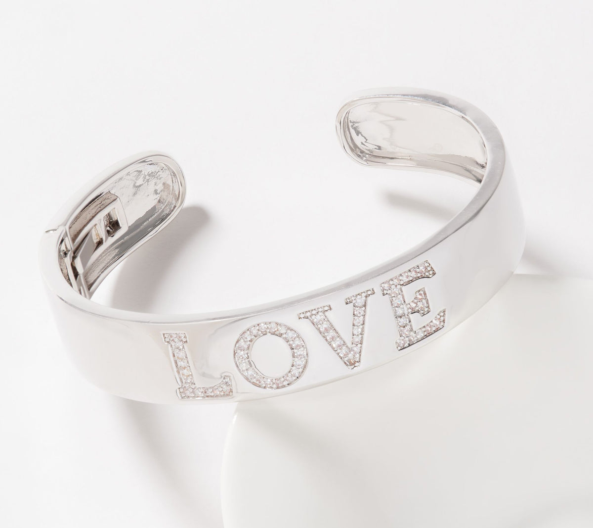 Diamonique x Lisa Freede Love Cuff, 8"
