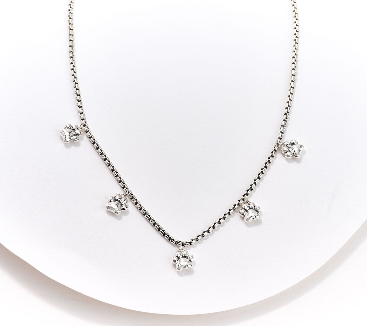 JAI Symbols of Love Holiday Box "Paw" Chain Necklace, Sterling Silver