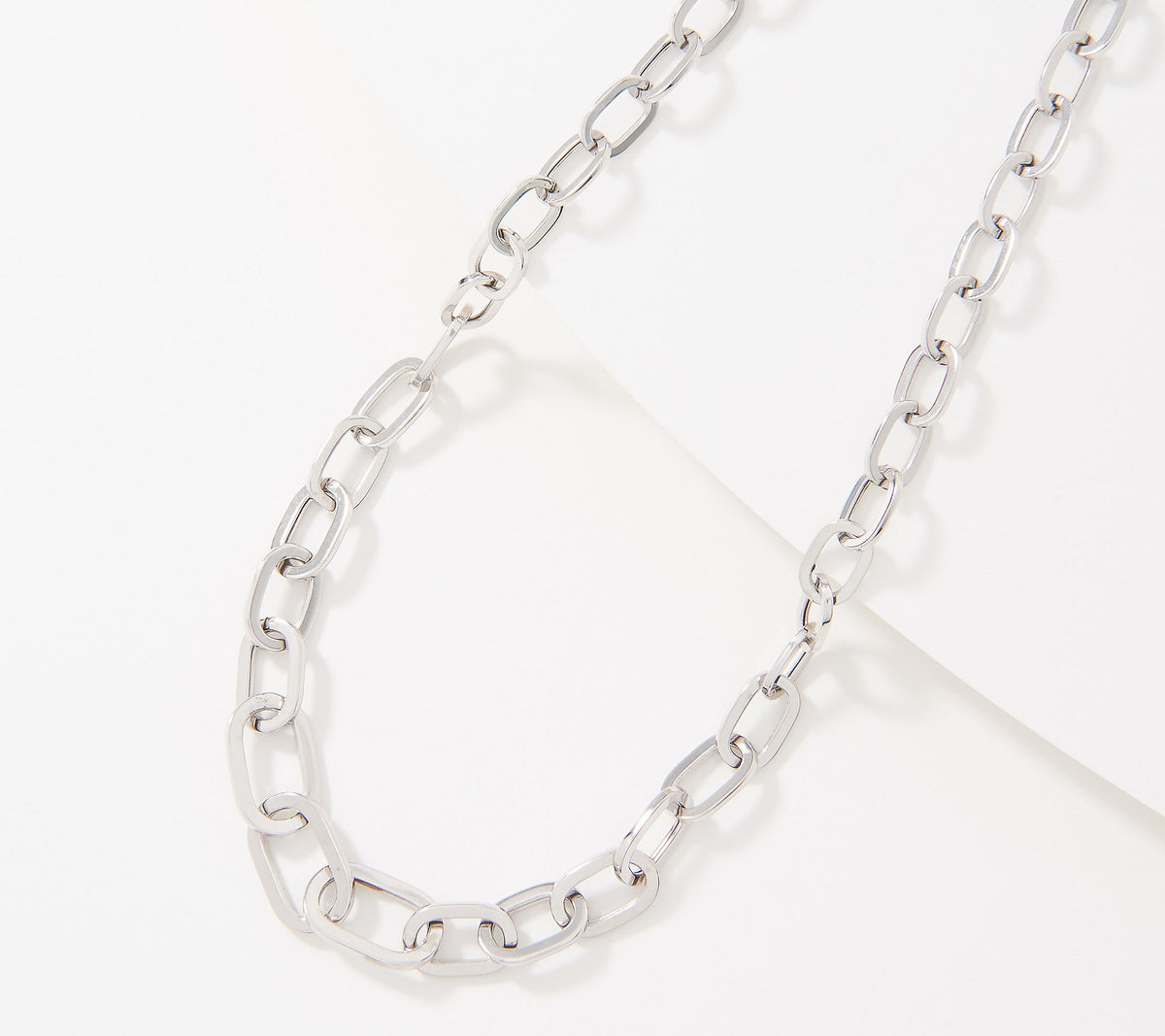 Sterling Silver Paperclip Chain 18" Necklace by Silver Style