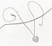 Diamonique Pave Heart SS Pendant 18" Necklace with Milgrain Finish