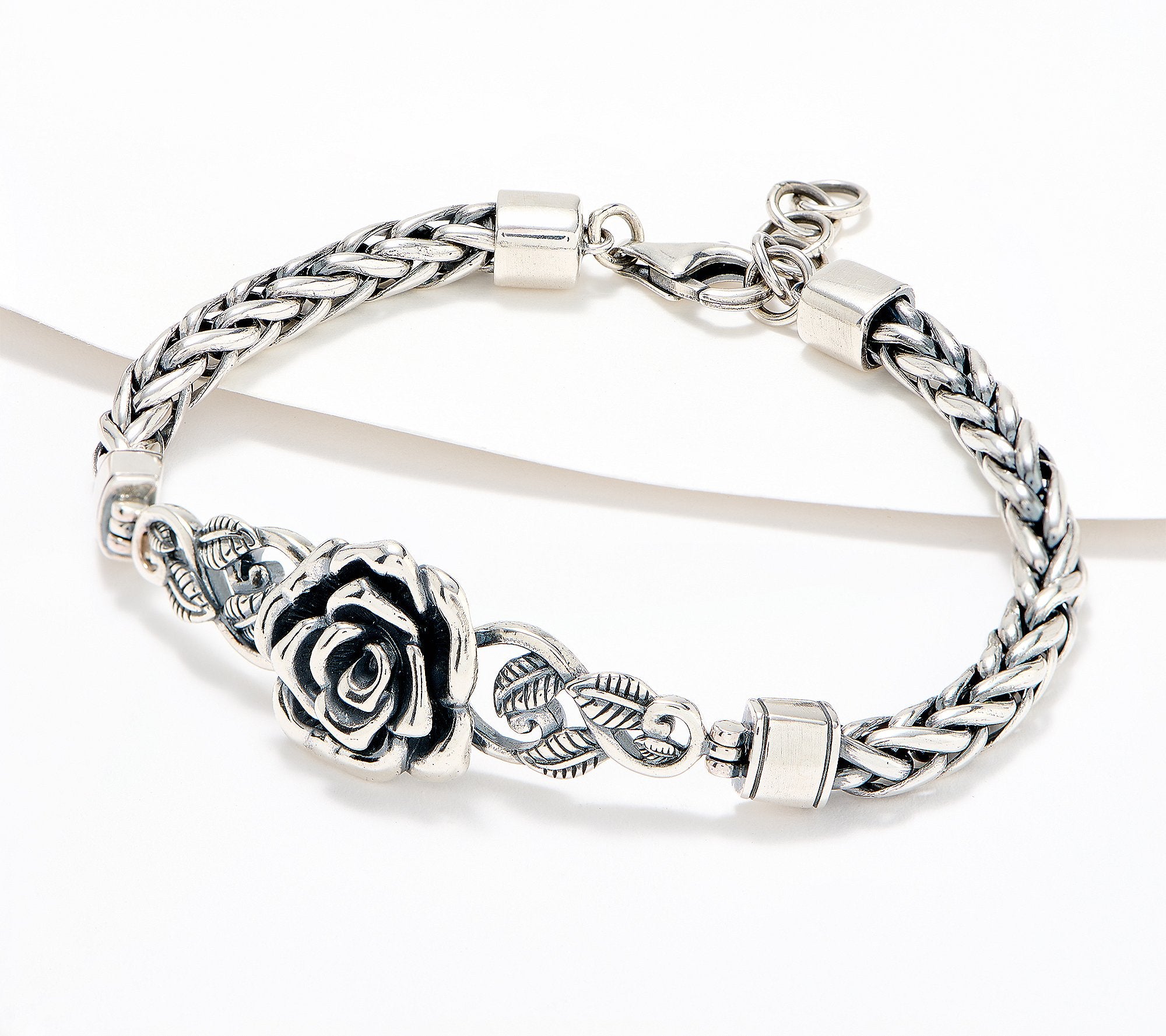 Or Paz Rose Wheat Chain Bracelet, 23g, Sterling Silver, Small