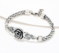 Or Paz Rose Wheat Chain Bracelet, 23g, Sterling Silver, Small