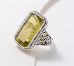 Artisan Crafted by Robert Manse Sterling & 18K Gem Ring, Size 7