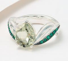 Third Person Sterling Silver Garden Party Mint Quartz Ring, Size 8
