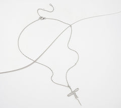 David Markstein Sterling Silver Inspirational "Faith" Pendant with 17 + 3" Chain