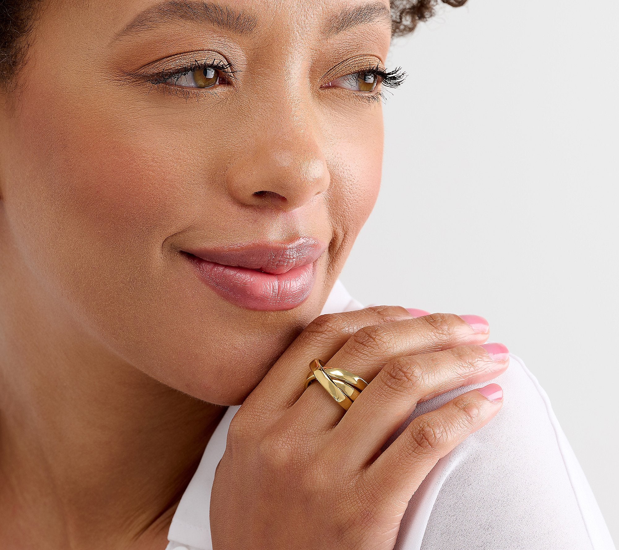 BellaOro Rolling Rings, 14K Gold Over Resin, Size