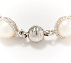 Honora Sterling Silver Cultured Freshwater Pearl Tennis Bracelet, 6-3/4" fit