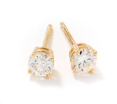 Fire Light 14K Yellow Gold Lab Grown Diamond 0.25cttw Stud Earrings,