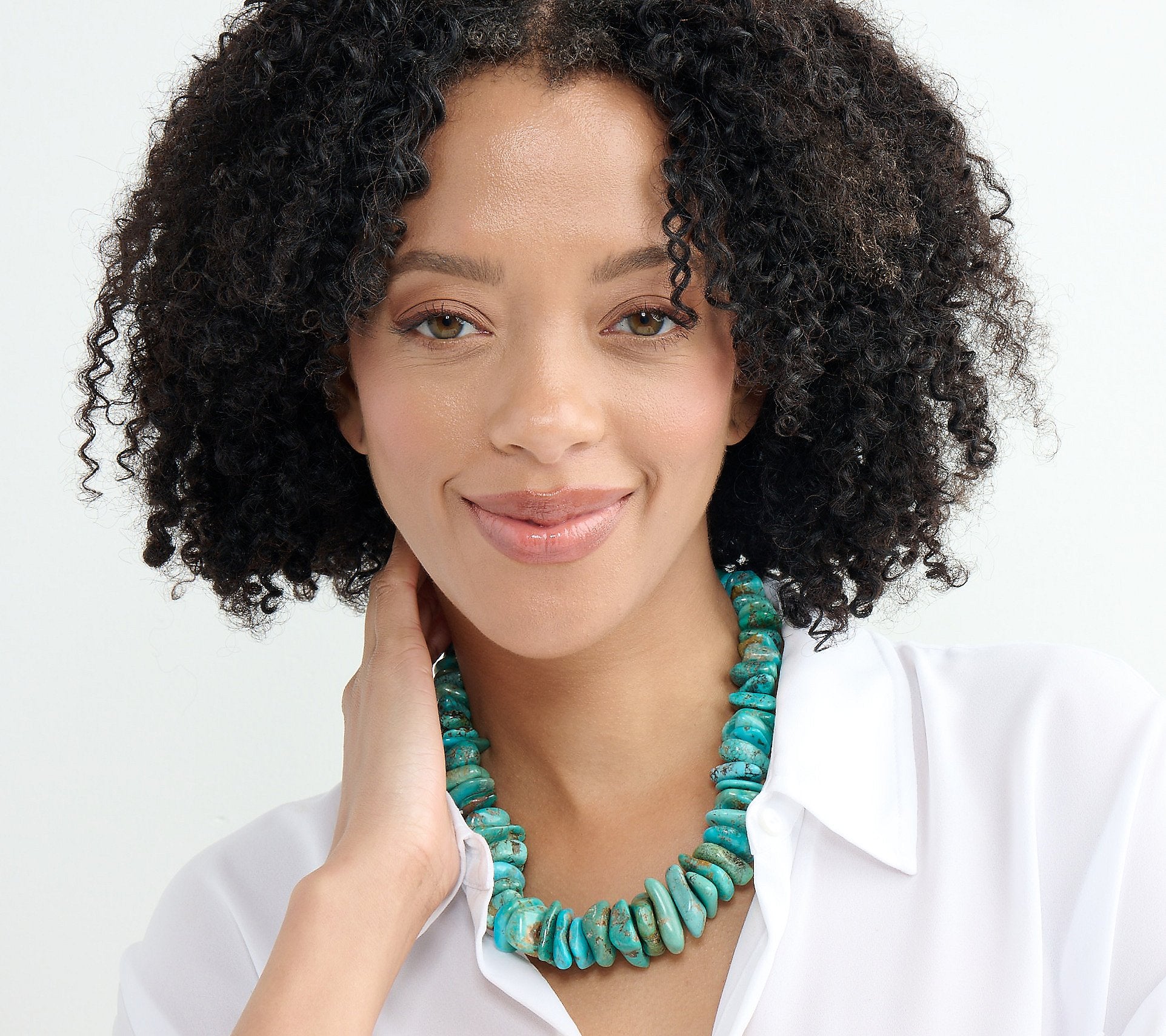 American West Shades of Turquoise Bead 18" Necklace