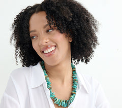 American West Shades of Turquoise Bead 18" Necklace