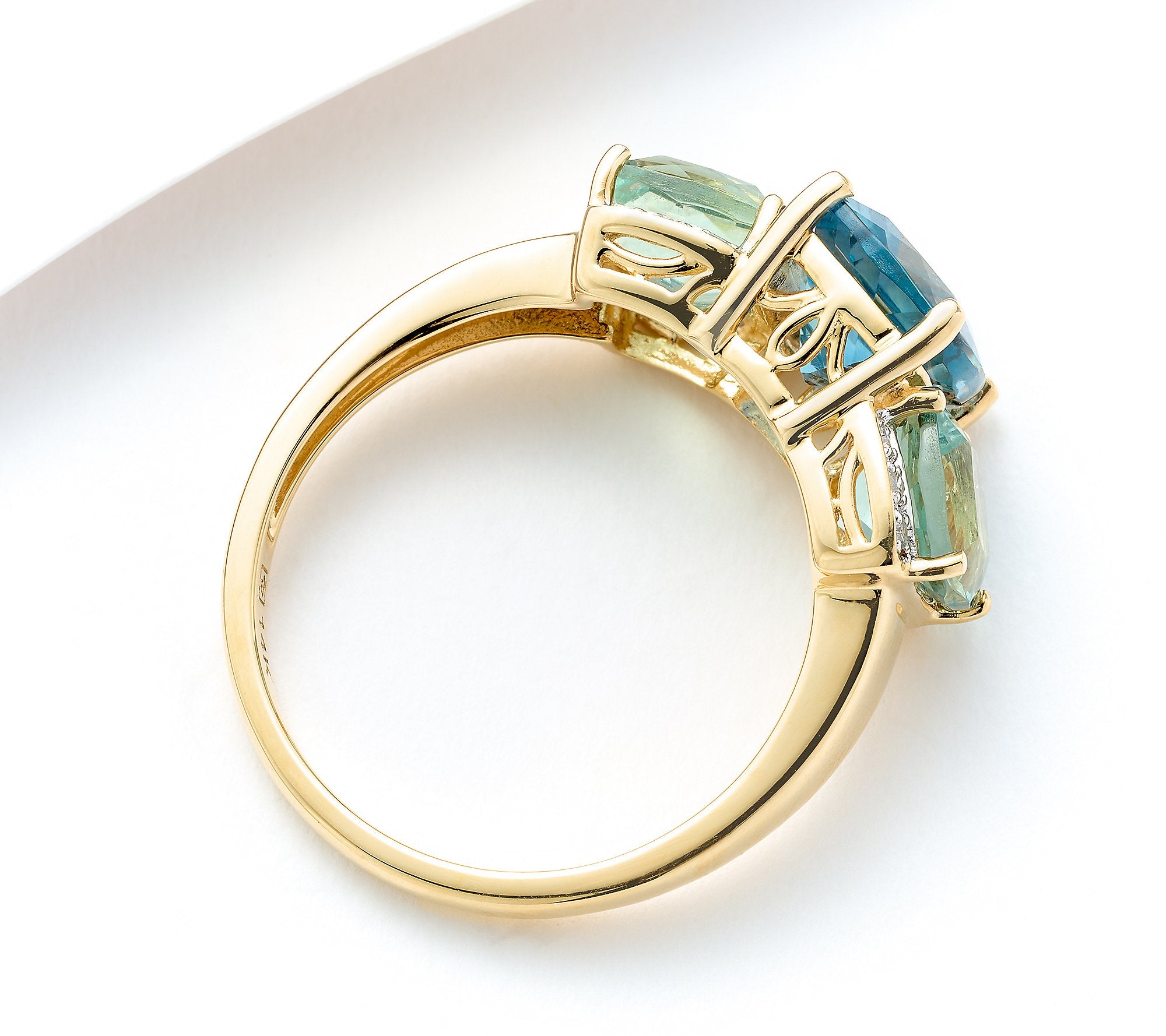 Vault Discoveries 4.00ct Fluorite Ring, 14K Gold, Size 6
