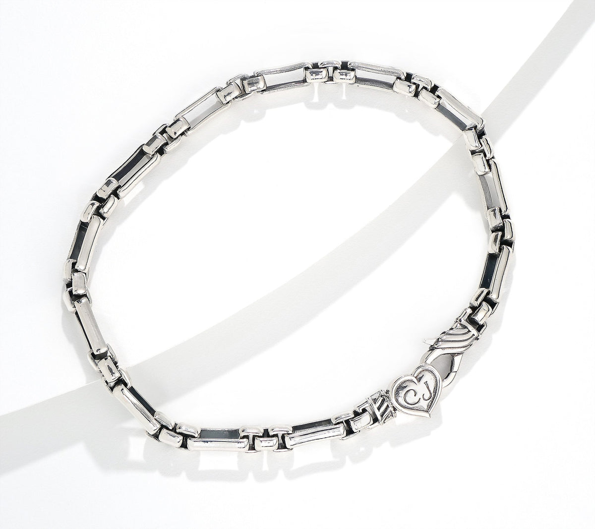 Christian James by Scott Grimes Sterling Silver 4mm Luciano Link Bracelet