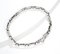 Christian James by Scott Grimes Sterling Silver 4mm Luciano Link Bracelet