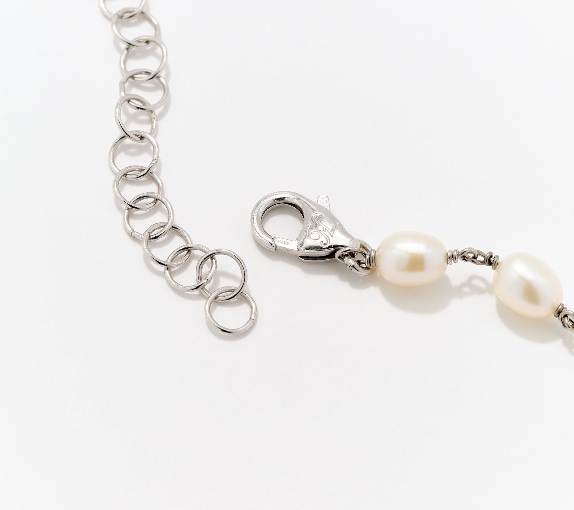 Honora Sterling Silver Cultured Pearl Inspirational "Faith" Necklace, 18"