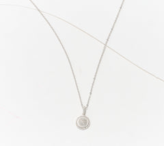 Affinity Diamonds 0.33cttw Stud & Necklace Set 925 Silver Boxed