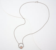 Solvar Sterling Silver Claddagh Necklace