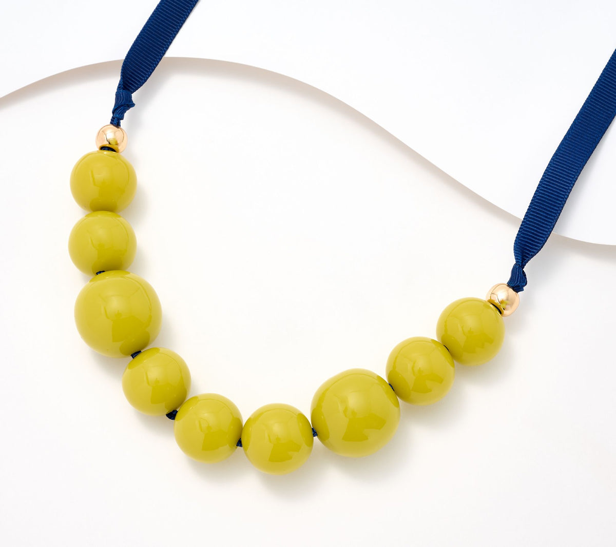 Carla Rockmore Collection The Palm Springs Chartreuse Beaded Necklace