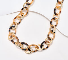 Carla Rockmore Collection The New York Chain Link Necklace, Tortoise0
