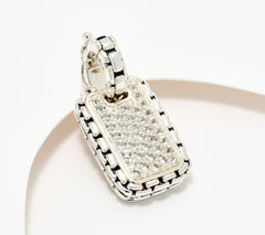 JAI Sterling Silver Pave Topaz Enhancer